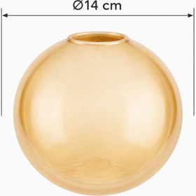 Resim Vivido Home Bal Rengi, Amber Globe Cam, Avize Camı 