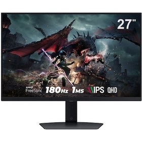 Resim Samsung Odyssey G5 G50D LS27DG502EUXUF 27" 1 MS 180 Hz FreeSync QHD Pivot IPS Gaming Monitör 