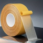 Resim Ultra-Güçlü Çift Taraflı Bant ile Fiberglas Ağ - 1.98cm x 19.81 metre, Duvarlar, Cam, Kumaş, Ahşap, Metal ve Daha Fazlası için Şeffaf ve Su Geçirmez Yapıştırıcı - İç ve Dış Mekan Kullanımı, Sanat ve El İşleri, Ambalajlama için İdeal 