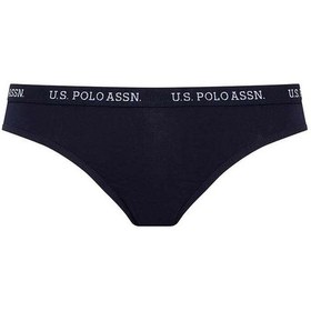 Resim U.S. Polo Assn. Kadın Lacivert - Fuşya - Beyaz 3 Lü Slip 66119 Lacivert - Fuşya - Beyaz 