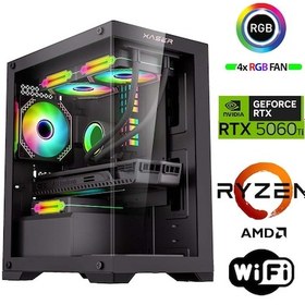 Resim Xaser SOVAX20 R5-5600 32 GB 1 TB M.2 NVMe SSD 16 GB RTX5060Ti Free Dos Masaüstü Oyuncu Bilgisayarı 