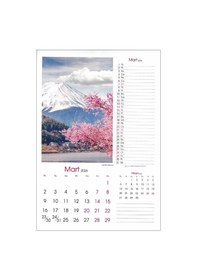 Resim 2026 Duvar Takvimi Spiralli 12 Yaprak 31x43cm 