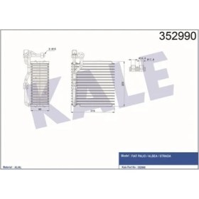 Resim Kale 352990 Evaporator Al Pl Brz Palio-Albea -Strada 7079654 