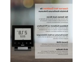 Resim MarkEntegra Kablosuz Akıllı Oda Termostatı 