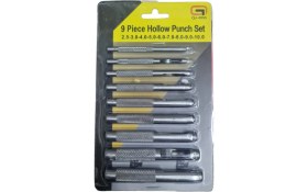 Resim Çubuk Zımba , Delici, Padova. 9 Adet Içi Boş Zımba Seti. 2.5mm'den 10MM'E Kadar 