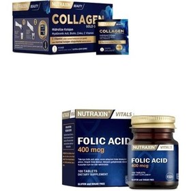 Resim Collagen 30 Saşe 10000 Mg + Folik Asit Takviyesi 400 Mcg 100 Tablet 