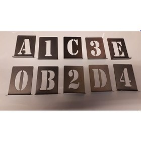 Resim 75 Mm Harf Ve Rakam Şablonu 