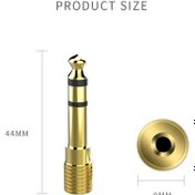 Resim Zirveelektronik 3.5 Mm - 6.3 Mm Aux Stereo Çevirici Dişi Erkek Jak Çevirici Jak 