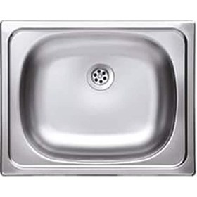 Resim Krom Eviye N-205 40 x 50 Tek Gözlü Ankastre Mutfak Eviyesi Sağ 