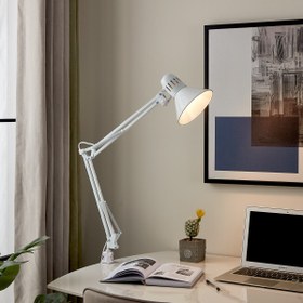 Resim Eglo Firmo E-27 Duy 1x40W Masa Lambası Beyaz 