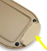 Resim Skoda Roomster 2006-2015 Kol Dayama Kolçak Kapağı Açma Mandalı Düğmesi Tuşu Bej 3b0868445 