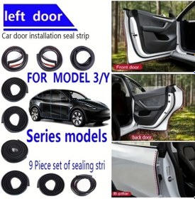 Resim Xuweiwei Tesla Model 3/y Oto Aksesuarları Tam Araç Ses Yalıtım Stripleri Ve Kapı Contası Seti 