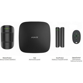 Resim Ajax Hub Kit/StarterKit Plus 25 Bölge GSM+GPRS Kablosuz Alarm Seti 