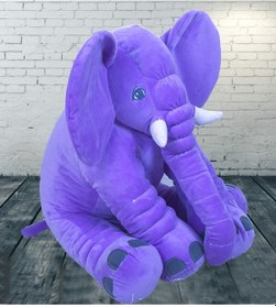 Resim Uyku Arkadaşım Fil Peluş Fil 65Cm Dev (Lila) 