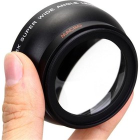 Resim 3C Store Cannon 5D/60D/ 70D/350D / 400D / 450D / 500D /1000D/ 550D / 600D /1100D 18-55MM Lens Içın 58MM 0.45X Geniş Açı Lens Makro Lens (Yurt Dışından) 