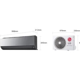 Resim LG Uv Artcool AC24BH Duvar Tipi Klima A++ 24000 BTU/h Inverter Gri Renk Enerji Verimliliği 