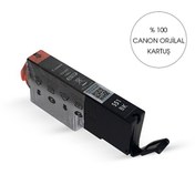Resim Canon PGI 551 Si̇yah Kartuş Orijinal - Bitmeyen Kartuş Sistemine Uyumlu Delinmiş Şekilde BK