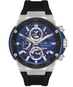 Resim Sergio Tacchini St.3.10006-5 Iç Fonksiyonları Aktif Silikon Kordonlu Siyah Erkek Kol Saati 