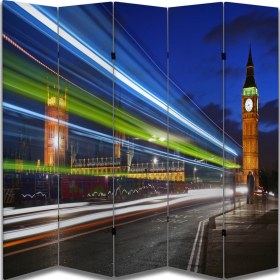 Resim Şehir Temalı Özel Tasarım Paravan Room Divider 180 x 200 cm 