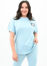 Resim Koza Butik Kadın Büyük Beden Taytlı Takım 3697-23 