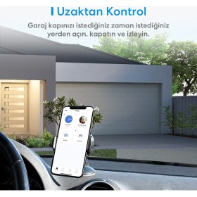Resim Meross Wi-Fi Uzaktan Kontrollü Akıllı 3 Garaj Kapısı Kontrollü Anahtar 