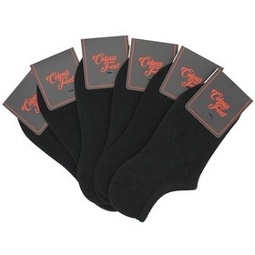 Resim Cf Colour Feet 6'Lı Paket Düz Siyah Kadın Çetik Çorap Siyah 