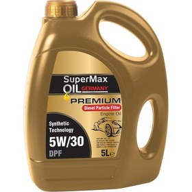 Resim Supermax Oil Germany Premium 5W-30 DPF Sentetik Motor Yağı 5 L 
