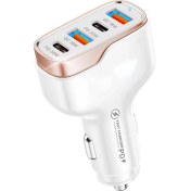 Resim Apera MT36 4 Portlu Type-C USB Araç Hızlı Şarj Çakmaklık Adaptörü 
