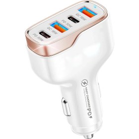 Resim Apera MT36 4 Portlu Type-C USB Araç Hızlı Şarj Çakmaklık Adaptörü 