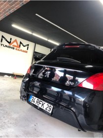 Resim NamTuning Peugeot 308 Bagaj Üstü Spoyler Parlak Siyah 