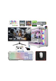 Resim Xaser Rogue X60 R7-5700X 32 GB 1 TB M.2 NVMe SSD 8 GB RTX5060 27" Free Dos Masaüstü Oyuncu Bilgisayarı 