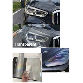 Resim Hologram Şeffaf Petek Desen Far Stop Filmi Far Folyosu Far Çizik Çizilme Engelleyici Folyo 100 30cm 