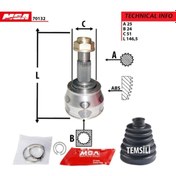 Resim Mga-70132 Aks Kafasi Dis ( Fiat : Fiorino Linea 1.3Jtd 07-- Grand 514688843 