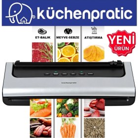 Resim Küchen Pratic VS7210 Ev Tipi Elektrikli Vakum Makinesi + 10 Adet Vakum Poşeti 