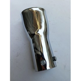 Resim Egzozcum 51 Mm. Antipas Iç Kaplamalı Oval Rüzgar Sesli Sök/tak Vidalı Nikelaj Egzoz Eksoz Ucu 