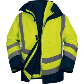 Resim Delta Plus OPTIMUM3 Reflektörlü 5'i 1 Arada Su Geçirmez Parka Sarı - S 