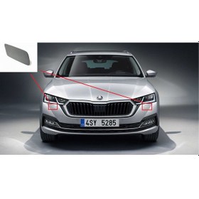 Resim Skoda Octavia 2020 Sonrası Far Yıkama Kapağı Sol Şoför Tarafı 
