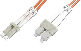 Resim BC-FO-5LCSC-40 Beek LC-SC Fiber Optik Patch Kablo, 40 metre, Multimode, Duplex, 50/125, 3.0mm, OM 2, LSZH 