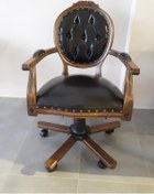 Resim Byoguzfurniture Ahşap Makam Çalışma Koltuğu (524097064) 