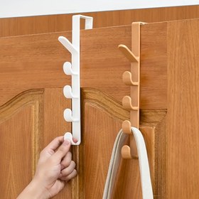 Resim 5 Katlı Kapı Askısı Rafı - Çantalar, Cüzdanlar, Giysiler için Dayanıklı Plastik Çok Fonksiyonlu Depolama Organizatörü - Yerden Tasarruf Sağlayan Yatak Odası ve Giriş Tasarımı, Kolay Kurulum, Giriş Organizatörü|Kapı Askısı Rafı|Çok Fonksiyonlu Organizatör, Asılı Depolama Organizatörü 