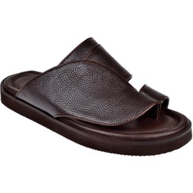 Resim KARAYEL Hakiki Deri Parmak Arası Erkek Terlik PLM-K001 KAHVE 