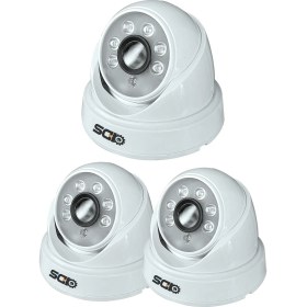 Resim Ids 5mp Lensli 1080P Fullhd Ahd Güvenlik Kamerası Kamera Sistemleri Için Gece Görüşlü Iç Mekan 3 Adet 