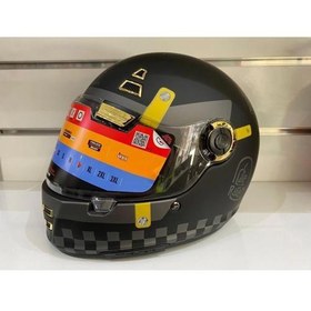 Resim Kask Mt Jarama Zone C1 Mat Siyah/grı Cafe Racer 