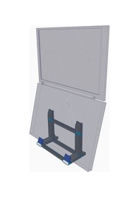 Resim Opencart Dizüstü Bilgisayar/tablet/kitap Standı Modüler Çırpın V1.2 Sadece Plastik Aparattır 