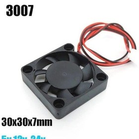 Resim Novahub 1/3 Adet 3007 Fırçasız Fan Dc 3.7v 5v 12v 24v Kollu Yağ Rulman Küçük Güç Kaynağı Soğutma 30x30x7mm Mini 3d Yazıcı Soğutucu İçin 12v 12v 