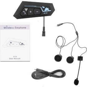 Resim Intercom Bt-22 Motosiklet Intercom Bluetooth Kulaklık 