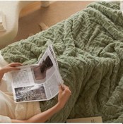 Resim Agoodshop Kalın Kış Battaniye - Şekerleme Taff Pazen Battaniye - Düz Renk Seçenekleri 36 Derece Üstü 