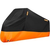 Resim Gajeena M Siyah Üst Turuncu Alt Motosiklet Kılıfı - Yağmur Ve Güneş Koruyucu, Dış Mekan Koruması, 220x95x110 Cm Turuncu - Siyah 