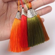 Resim 20 Adet Gümüş Balık Ağzı Püsküllü Kitap Ayracı, 7" Pürüzsüz Püsküller Çeşitli Renklerde Düğün Hediyeleri, Parti Dekoru, Takı Yapımı & DIY Projeleri, Ev Dekoru, 18cm 