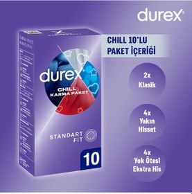 Resim Durex Chill Prezervatif 10'lu 